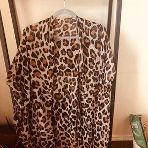 Cheetah Print Kimono